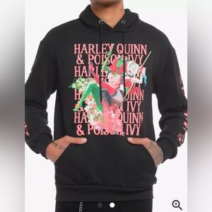 DC Comics Harley Quinn & Poison Ivy Swinging Hoodie Size L. NWT
